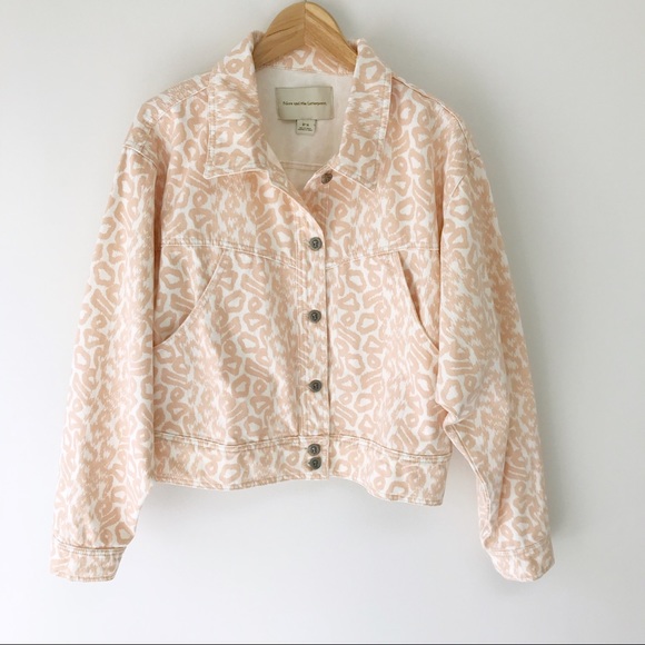 leopard print trucker jacket